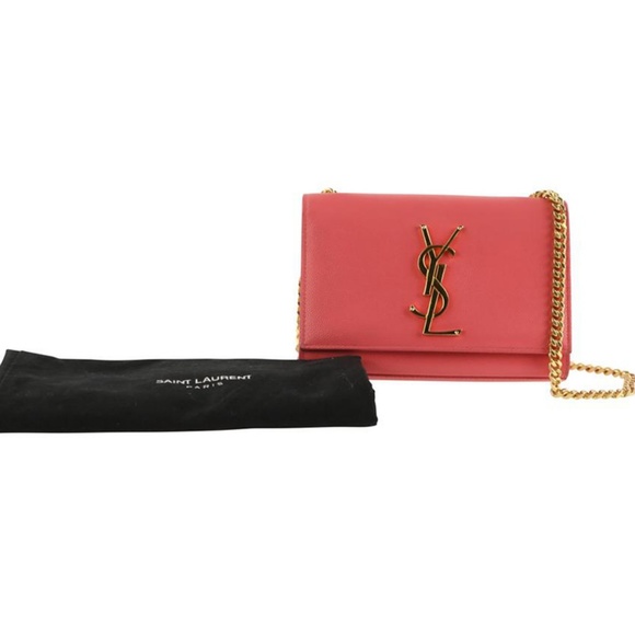 SOLD Saint Laurent Small Pink Crossbody Bag - Picture 2 of 8